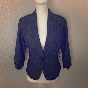 Stooshy Black and White Blazer L NWT